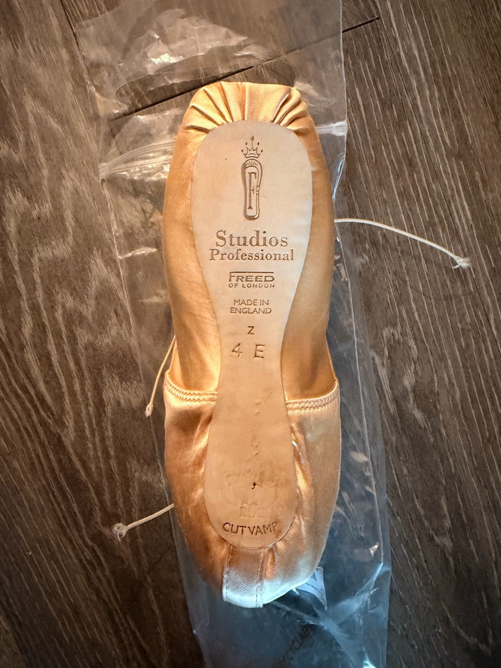 Studios Professional Gold Satin Ballet Pointe Shoe - Freed of London